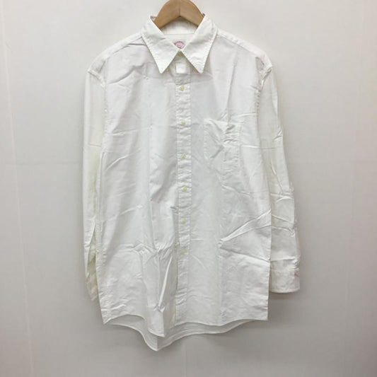 ブルックスブラザーズ BROOKS BROTHERS シャツ、ブラウス 長袖 無地 白 / ホワイト /  メンズ USED 古着 中古 10138857