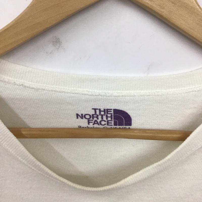 ザ ノースフェイス パープルレーベル THE NORTH FACE PURPLE LABEL カットソー 長袖 長袖カットソー プリントカットソー クルーネック M プリント 白 / ホワイト /  メンズ USED 古着 中古 10129651
