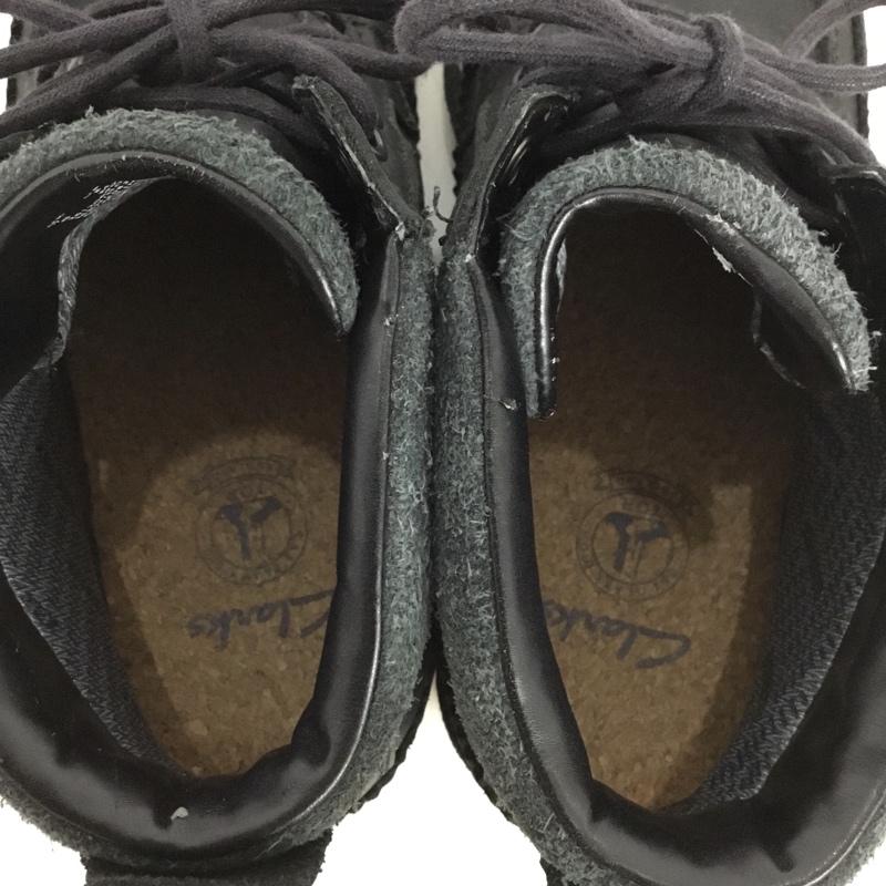 クラークス Clarks ブーツ ショートブーツ レースアップブーツ GORE-TEX UK7 US：8 ワンポイント 黒 / ブラック /  メンズ USED 古着 中古 10130412