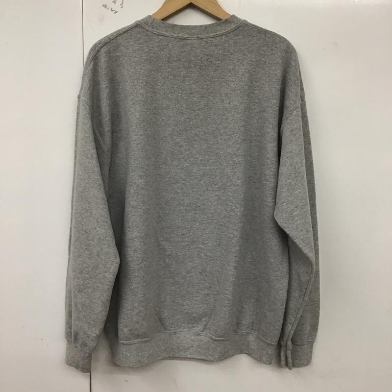 古着 USED トレーナー 長袖 長袖トレーナー スウェット クルーネック プルオーバー FREE プリント 灰 / グレー /  メンズ USED 古着 中古 10129270