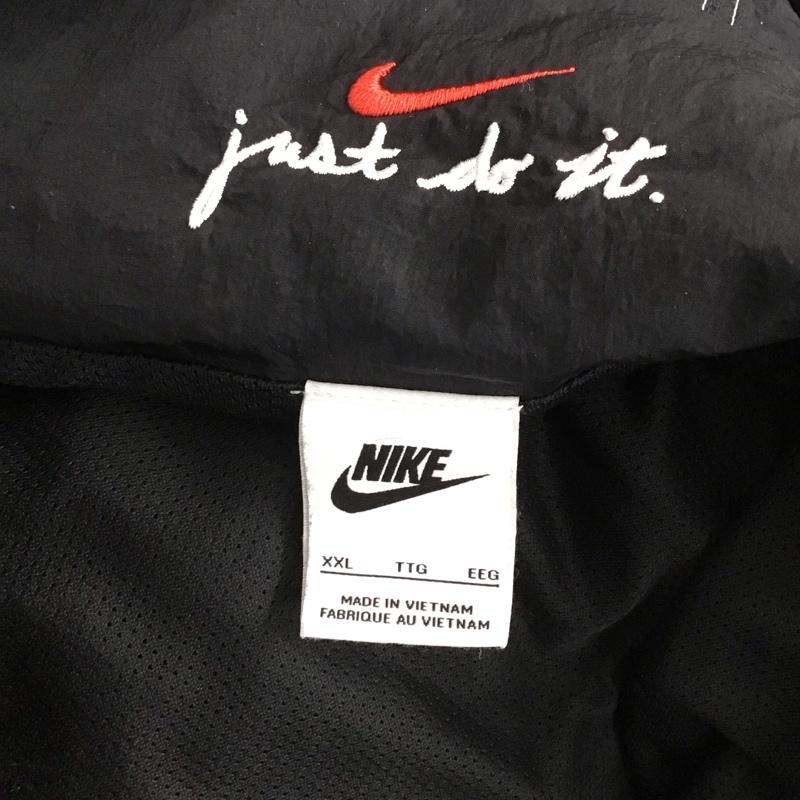 ナイキ NIKE ジャケット、上着 ジャケット、ブレザー dm6861-010 ASMNSWWRLNDHZHDJKT プルオーバーパーカー ナイロンジャケット XXL ロゴ、文字 黒 / ブラック /  メンズ USED 古着 中古 10124266