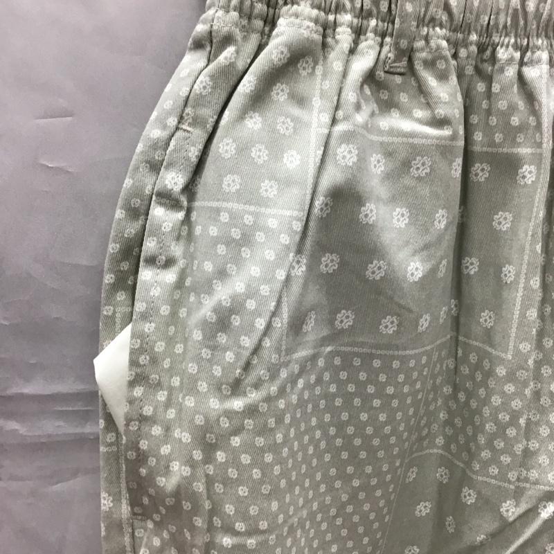 インヘリット INHERIT パンツ ワークパンツ、ペインターパンツ ワークパンツ ワイドパンツ カジュアルパンツ プリントパンツ L プリント 灰 / グレー /  メンズ USED 古着 中古 10113886