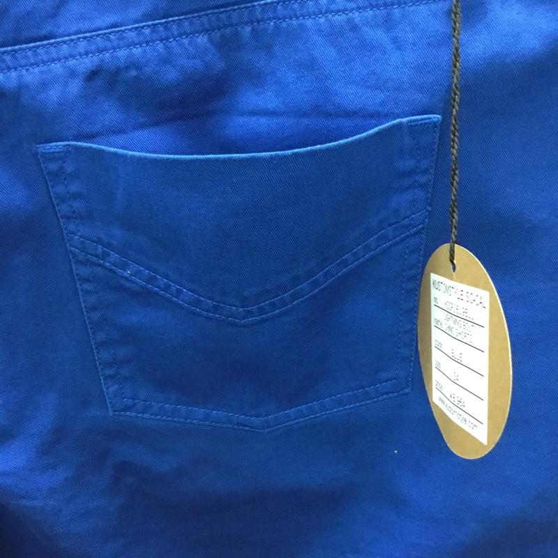 カスタムスタイル KUSTOMSTYLE パンツ ショートパンツ 34 無地 青 / ブルー /  メンズ USED 古着 中古 10108812