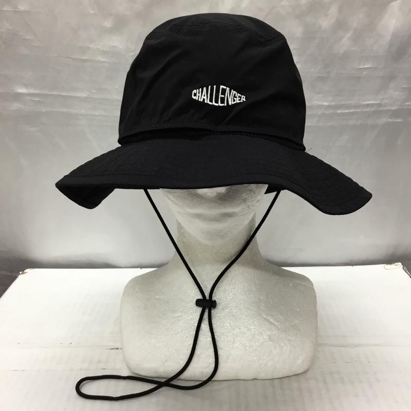 チャレンジャー CHALLENGER 帽子 ハット BEACH BUCKET HAT ロゴ、文字 黒 / ブラック /  メンズ USED 古着 中古 10119942