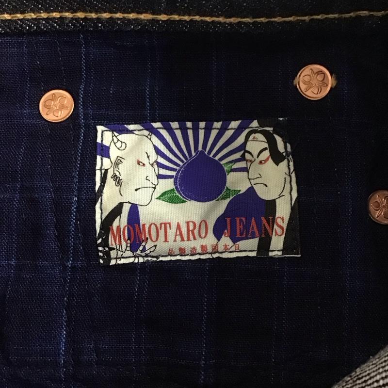 桃太郎ジーンズ MOMOTARO JEANS パンツ デニム、ジーンズ デニムパンツ ワーカージーンズ カジュアルパンツ ワイドパンツ 34インチ 無地 インディゴ / インディゴ /  メンズ USED 古着 中古 10107770