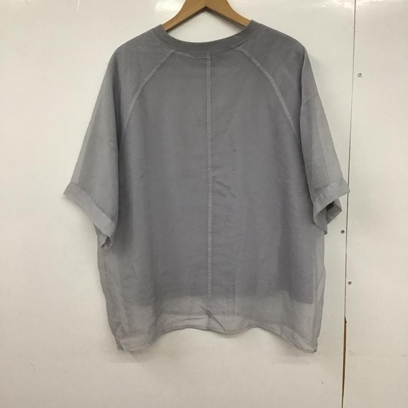 フリークスストア FREAK S STORE カットソー 半袖 シアー プルオーバー F 252630 FREE 無地 灰 / グレー /  レディース USED 古着 中古 10147847
