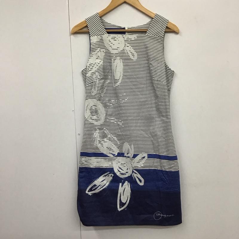 デシグアル Desigual ワンピース ひざ丈スカート M41V2065 ノースリーブ 38 総柄 マルチカラー / マルチカラー /  レディース USED 古着 中古 10131096