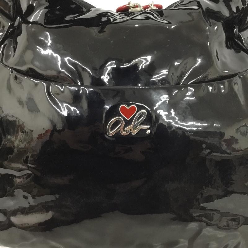 アニエス・ベー agnes b. ハンドバッグ ハンドバッグ ロゴ、文字 黒 / ブラック /  レディース USED 古着 中古 10145493