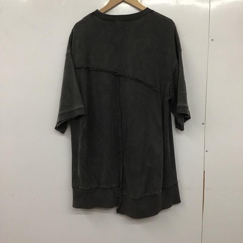 ローリーズファーム LOWRYS FARM カットソー 半袖 半袖カットソー 無地Tシャツ クルーネックカットソー スウェットカットソー 2 無地 黒 / ブラック /  レディース USED 古着 中古 10138798