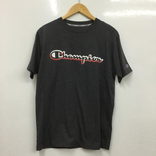 チャンピオン Campion Tシャツ 半袖 C3-PS324 速乾 tシャツ スポーツウェア トレーニングウェア L ロゴ、文字 X プリント チャコールグレー / チャコールグレー /  メンズ USED 古着 中古 10135040
