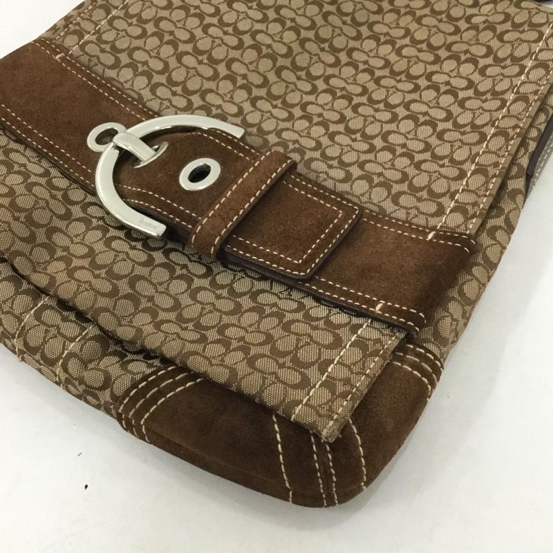 コーチ COACH ショルダーバッグ ショルダーバッグ ミニシグネチャー C05Q 3644 総柄 茶 / ブラウン /  レディース USED 古着 中古 10137939