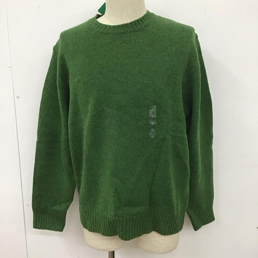 エルエルビーン L.L.Bean ニット、セーター 長袖 271087 クルーネック タグ付き M 無地 緑 / グリーン /  メンズ USED 古着 中古 10111246