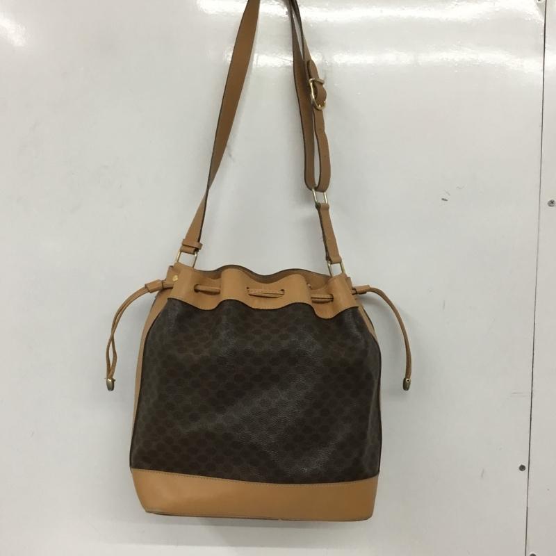 セリーヌ CELINE トートバッグ トートバッグ OLD マカダム 肩掛け 巾着型 総柄 茶 / ブラウン /  レディース USED 古着 中古 10139103