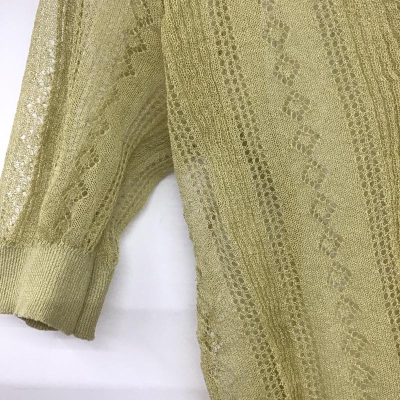 ザラ ZARA カットソー 半袖 S 無地 カーキ / カーキ /  レディース USED 古着 中古 10140346