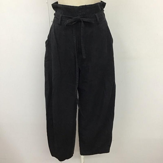 マウジー MOUSSY ボトムス ボトムス 010ES230-1630 HIGH WAIST COCOON PANTS ハイウエスト コクーンパンツ 1 無地 黒 / ブラック /  レディース USED 古着 中古 10114468