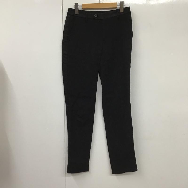 イッセイミヤケ ISSEY MIYAKE パンツ スラックス IM53FF019 SideLinePantsBlack スラックス スリムパンツ 1 無地 黒 / ブラック /  メンズ USED 古着 中古 10105571