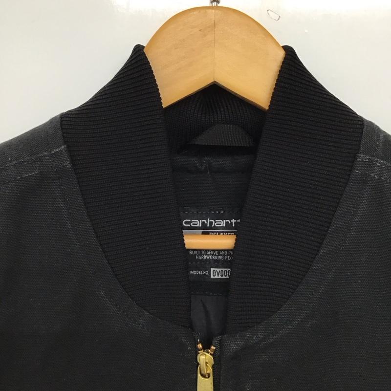 カーハート Carhartt ベスト ベスト ジップアップベスト ノースリーブカットソー アウター XL ロゴ、文字 ダークグレー / ダークグレー /  メンズ USED 古着 中古 10150663