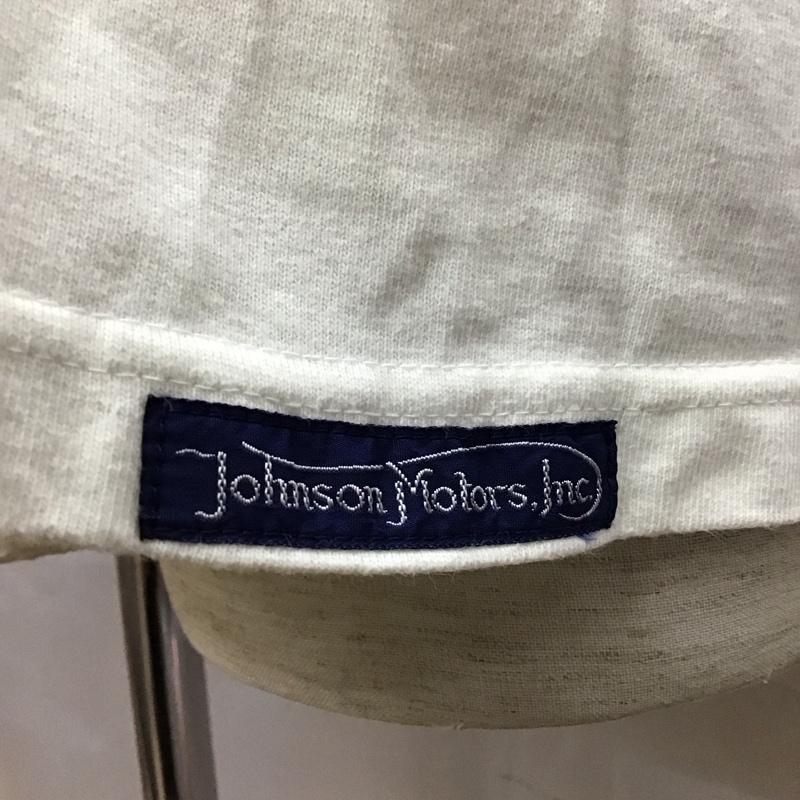 トイズマッコイ TOYS McCOY Tシャツ 半袖 リンガーT JOHNSON MOTORS XXL ロゴ、文字 白 / ホワイト / X 青 / ブルー /  メンズ USED 古着 中古 10118032
