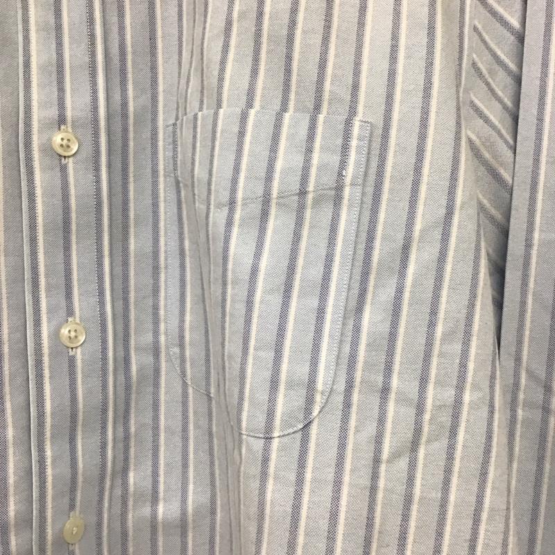 エルエルビーン L.L.Bean シャツ、ブラウス 長袖 長袖シャツ ストライプシャツ カラーシャツ ボタンダウンシャツ ストライプ 水色 / ライトブルー /  メンズ USED 古着 中古 10136678