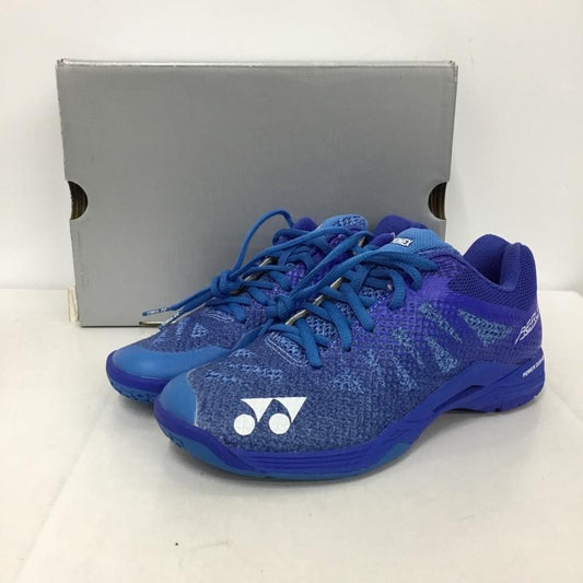 ヨネックス YONEX スニーカー スニーカー SHBA3M パワークッション エアラス3メン バドミントンシューズ 23.5cm 箱有 23.5cm ロゴ、文字 青 / ブルー /  レディース USED 古着 中古 10147953