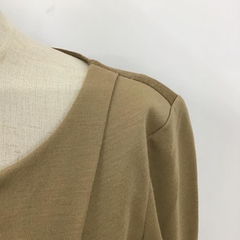 ジユウク 自由区 ワンピース ひざ丈スカート 40 無地 茶 / ブラウン /  レディース USED 古着 中古 10122256
