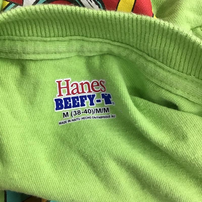 ヘインズ HANES Tシャツ 半袖 00s eskimojoes 半袖カットソー プリントTシャツ 古着 M プリント 緑 / グリーン /  メンズ USED 古着 中古 10114661