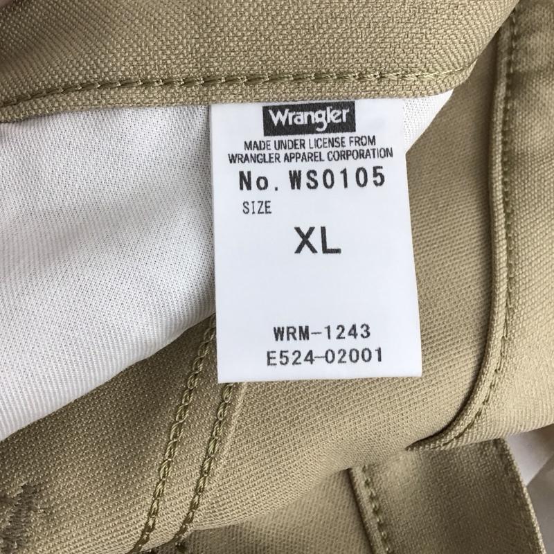 ラングラー Wrangler パンツ スラックス WS0105 イージーパンツ センタープレス タグ付き SOLOTEX XL 無地 ベージュ / ベージュ /  メンズ USED 古着 中古 10122169