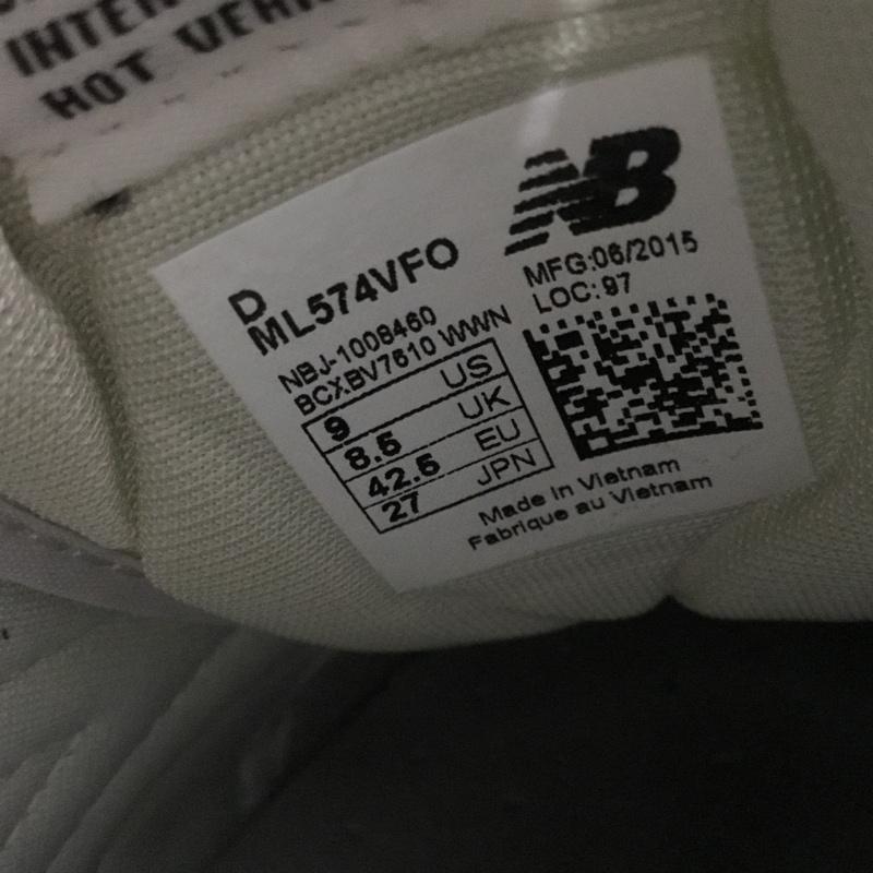 ニューバランス New Balance スニーカー スニーカー ML574VFO 27cm 27.0cm ロゴ、文字 緑 / グリーン /  メンズ USED 古着 中古 10124399