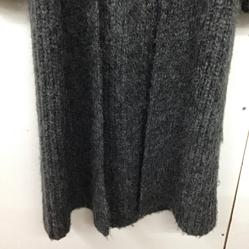 ザラ ZARA カーディガン 長袖 5755 180 922 ガウン ロング丈 XS 無地 灰 / グレー /  レディース USED 古着 中古 10145904