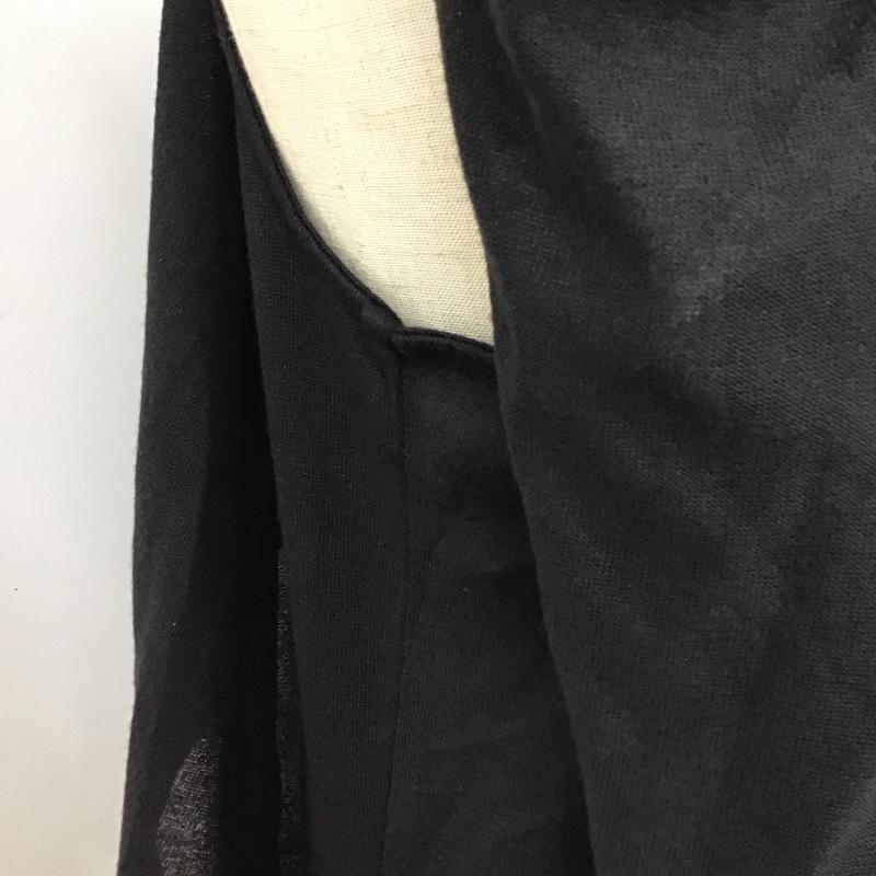 セシルマクビー CECIL McBEE ワンピース ひざ丈スカート 14AT59 ノースリーブ M ボーダー柄 黒 / ブラック / X 白 / ホワイト /  レディース USED 古着 中古 10117377