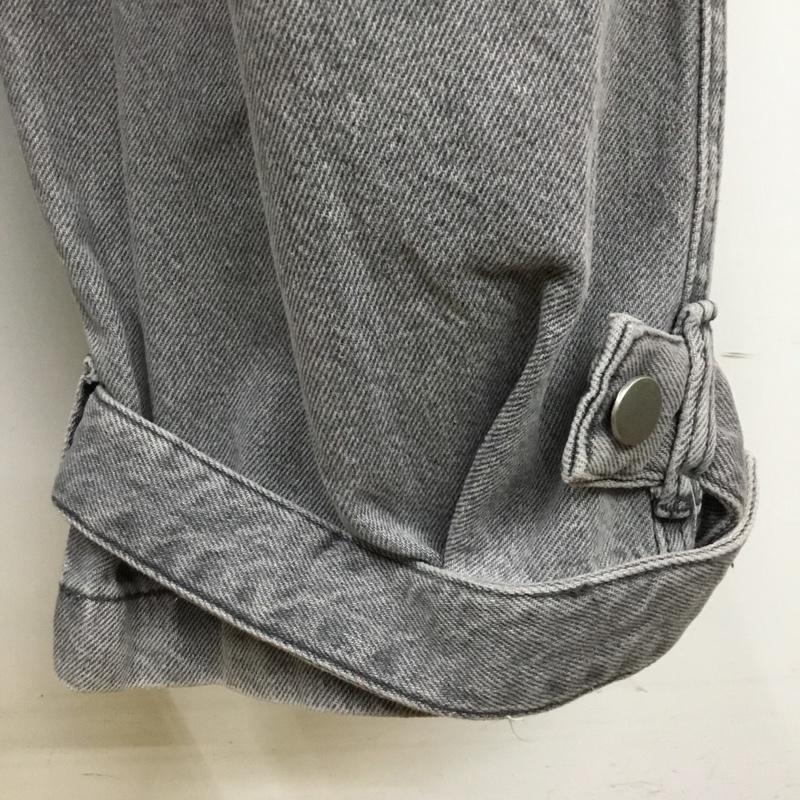 ザラ ZARA パンツ デニム、ジーンズ デニムパンツ ストレートパンツ ワイドパンツ カジュアルパンツ 36 無地 黒 / ブラック /  メンズ USED 古着 中古 10110080