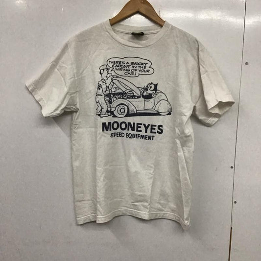 ムーン MOON Tシャツ 半袖 半袖カットソー プリントTシャツ クルーネックカットソー felix M プリント 白 / ホワイト /  メンズ USED 古着 中古 10138225