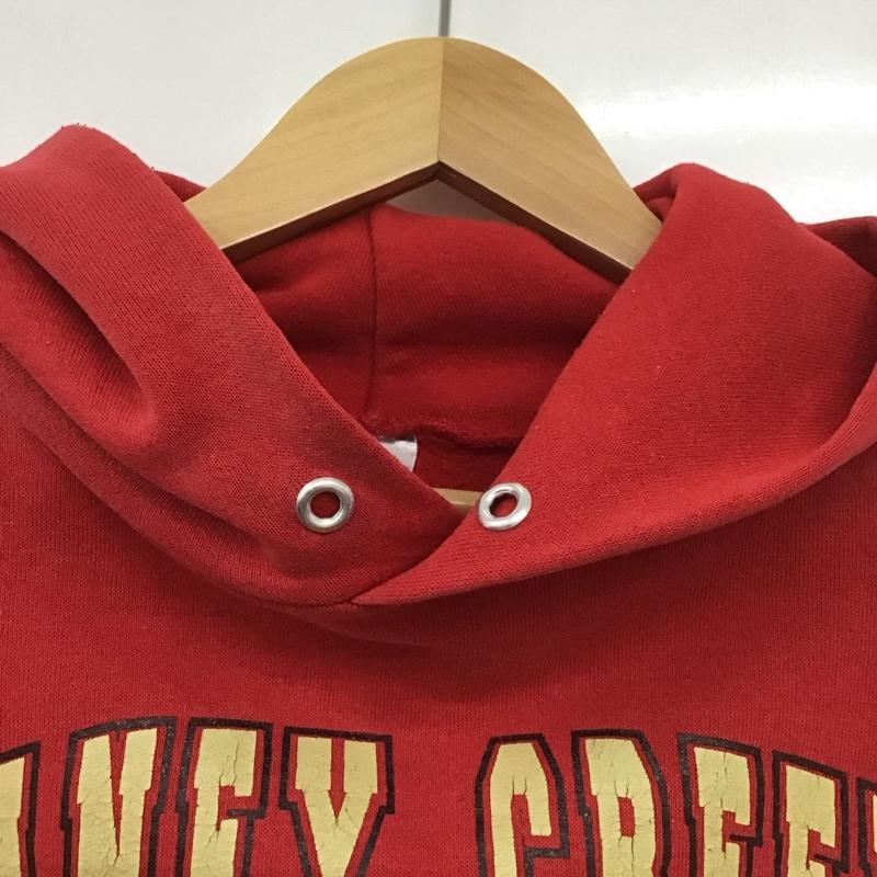 ジャージーズ JERZEES パーカー 長袖 長袖パーカー プルオーバーパーカー スウェット M ロゴ、文字 赤 / レッド /  メンズ USED 古着 中古 10148236