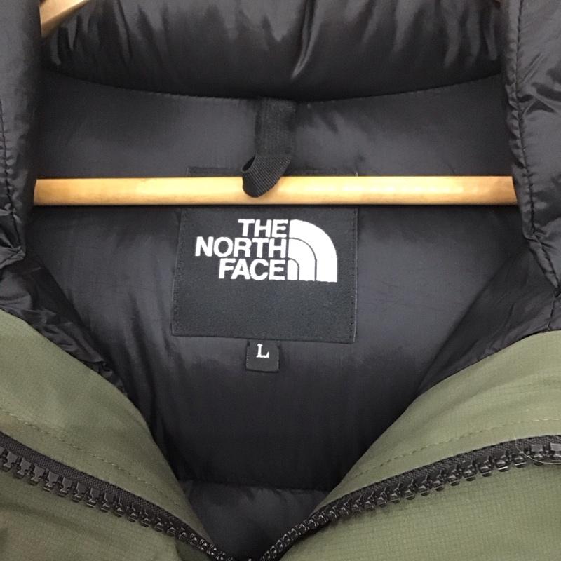 ザノースフェイス THE NORTH FACE ジャケット、上着 ジャンパー、ブルゾン nd91950 バルトロライトダウンジャケット アウター L ロゴ、文字 黒 / ブラック / X カーキ / カーキ /  メンズ USED 古着 中古 10143618