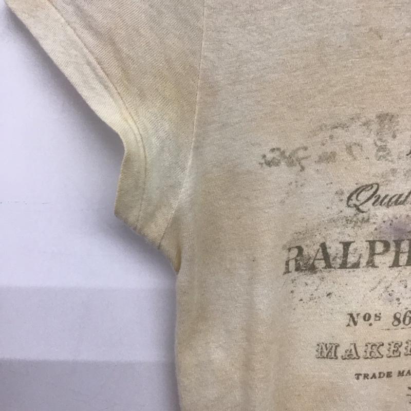 ラルフローレン RALPHLAUREN Tシャツ 半袖 M プリント ベージュ / ベージュ /  レディース USED 古着 中古 10140339