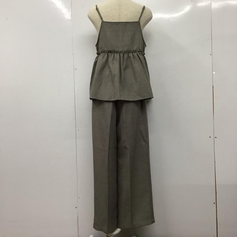 フリークスストア FREAK S STORE セットアップ セットアップ キャミソール ワイドパンツ 2点セット セットアップ M 無地 灰 / グレー /  レディース USED 古着 中古 10149700