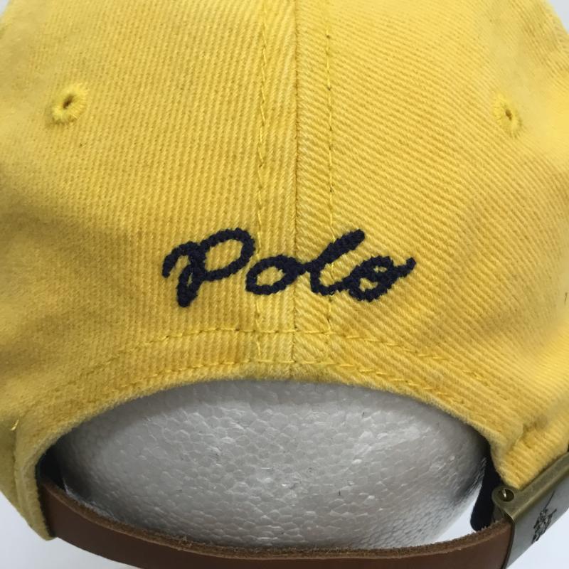 ポロラルフローレン POLO RALPH LAUREN 帽子 キャップ 6パネル ロゴ キャップ タグ付 ロゴ、文字 黄 / イエロー /  メンズ USED 古着 中古 10106050