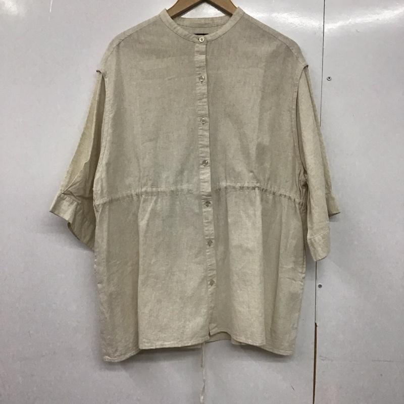 カスタネ Kastane シャツ、ブラウス 半袖 半袖シャツ 無地シャツ ノーカラーシャツ FREE 無地 アイボリー / アイボリー /  レディース USED 古着 中古 10143821