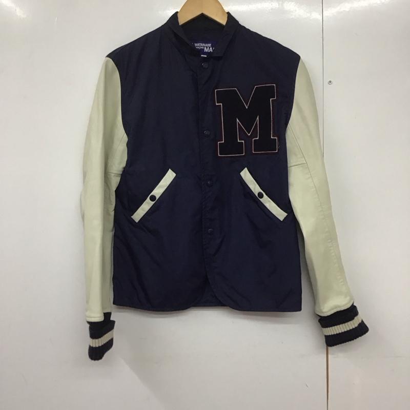 ジュンヤワタナベコムデギャルソンマン JUNYA WATANABE COMME des GARCONS MAN ジャケット、上着 ジャケット、ブレザー ナイロンジャケット カジュアルジャケット アウター スタジャン S ロゴ、文字 白 / ホワイト / X 紺 / ネイビー /  メンズ USED 古着 中古 10142965