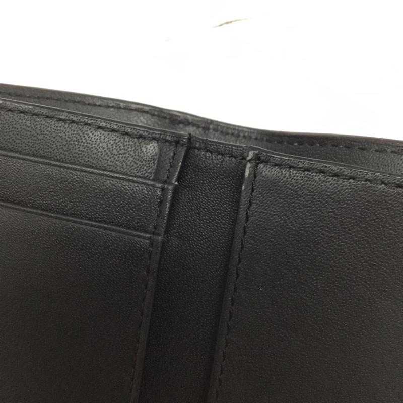 フルラ FURLA 財布 コンパクト財布 三つ折り ミニ財布 ロゴ、文字 黒 / ブラック /  レディース USED 古着 中古 10109225