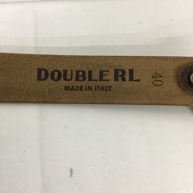 ダブルアールエル RRL ベルト・バックル ベルト レザー 総柄 茶 / ブラウン /  メンズ USED 古着 中古 10128809