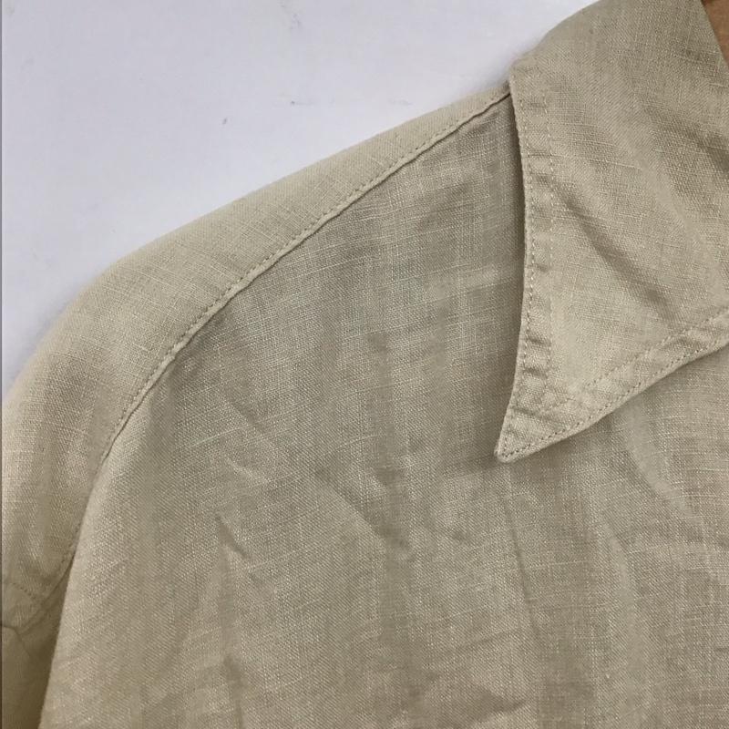 ポールスミス Paul Smith シャツ、ブラウス 半袖 M 無地 ベージュ / ベージュ /  メンズ USED 古着 中古 10134517