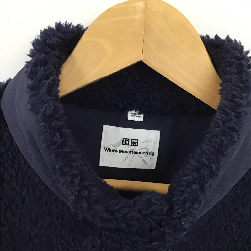 ユニクロ UNIQLO ジャケット、上着 ジャケット、ブレザー 341-443221 WHITEMOUNTAINEERING フリースオーバーサイズプルオーバー M 無地 紺 / ネイビー /  メンズ USED 古着 中古 10130812