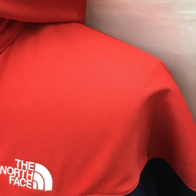 ザノースフェイス THE NORTH FACE ジャケット、上着 ジャンパー、ブルゾン NT61511 マッハ5ジャケット ジャージ フード付きジャケット ジップアップジャケットスポーツウェア S ロゴ、文字 赤 / レッド / X 紺 / ネイビー /  メンズ USED 古着 中古 10118640