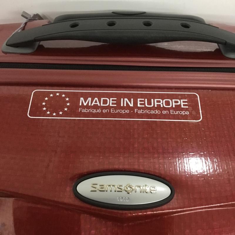 サムソナイト Samsonite スーツケース、トランク スーツケース、トランク V2200106 Cosmolite コスモライト 68L SPINNER ロゴ、文字 赤 / レッド /  メンズ USED 古着 中古 10132726