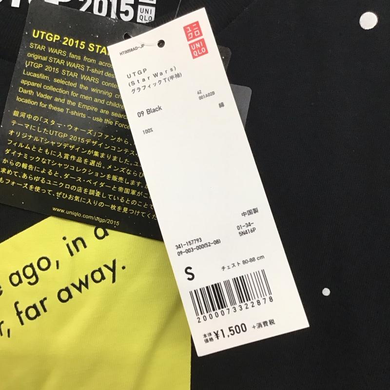 ユニクロ UNIQLO Tシャツ 半袖 341-157793 半袖Tシャツ プリントTシャツ スターウォーズ S プリント 黒 / ブラック /  メンズ USED 古着 中古 10137818