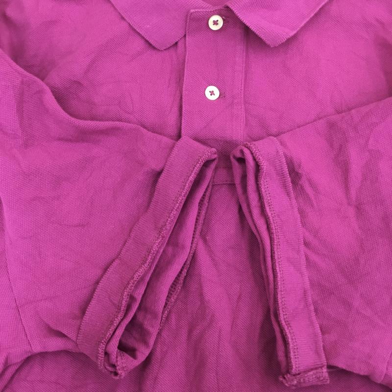 ポロラルフローレン POLO RALPH LAUREN ポロシャツ 半袖 L ロゴ、文字 桃 / ピンク /  メンズ USED 古着 中古 10133529