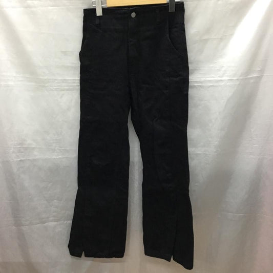 ページボーイ PAGEBOY パンツ デニム、ジーンズ PB250002TS フロントスリット フレア 26 無地 黒 / ブラック /  レディース USED 古着 中古 10118363