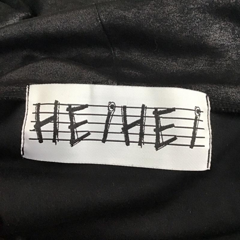 ヘイヘイ HEIHEI パーカー 長袖 無地 黒 / ブラック /  メンズ USED 古着 中古 10123568
