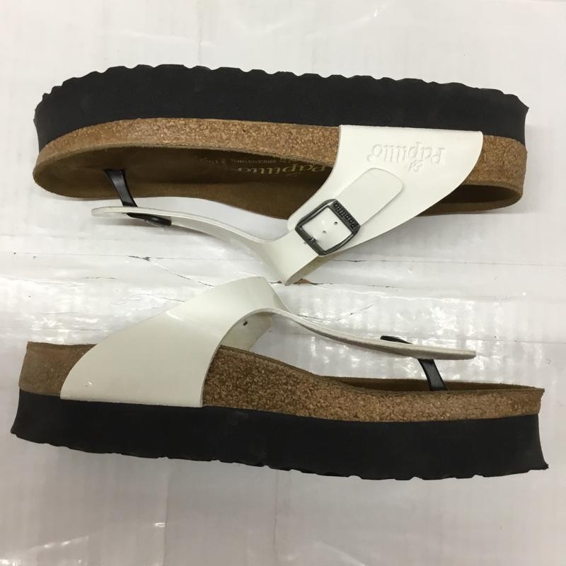 パピリオ Papillio サンダル サンダル GIZEH プラットフォーム トングサンダル BIRKENSTOCK 26cm 26.0cm ロゴ、文字 白 / ホワイト /  メンズ USED 古着 中古 10106456